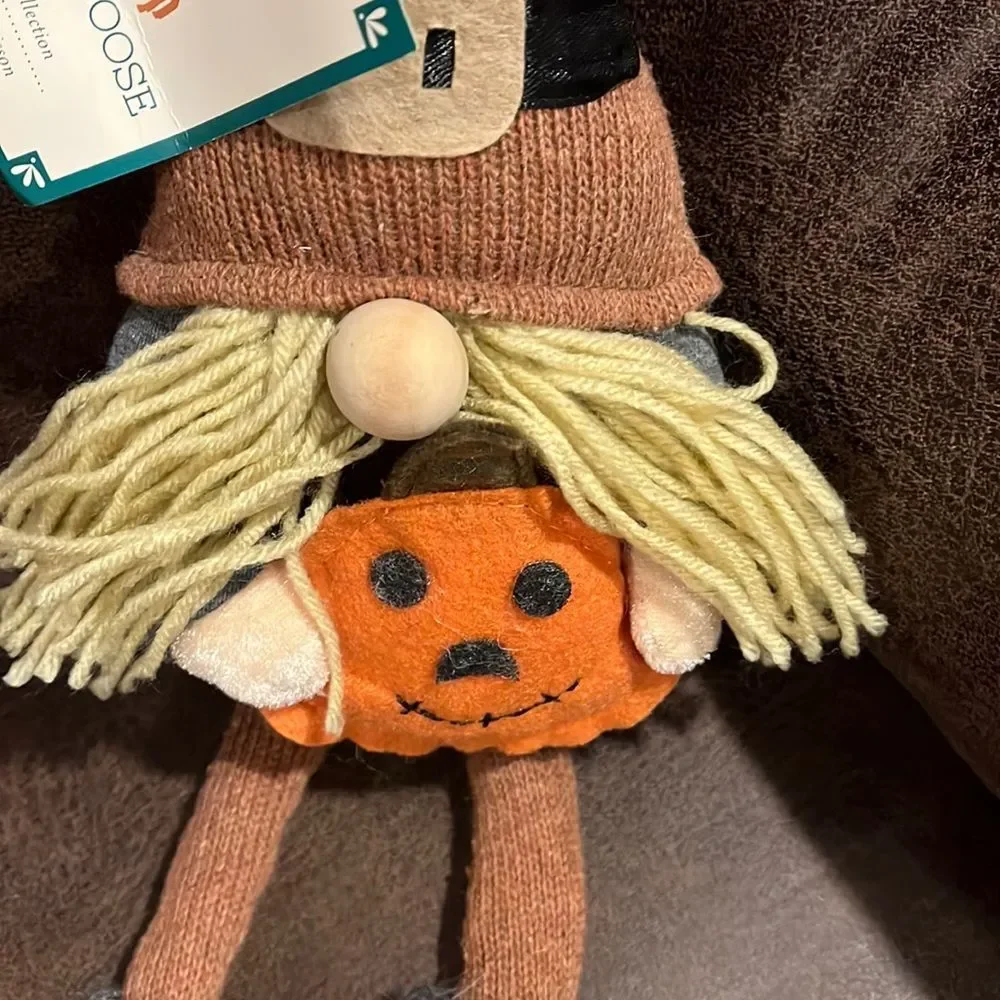 NWT gnome with pumpkin